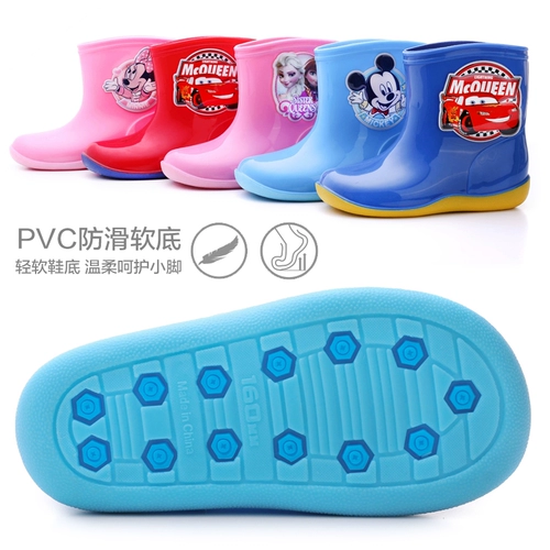 Дисней, детский дождевик, туфли для мальчиков, нескользящие детские сапоги для раннего возраста, 1 лет