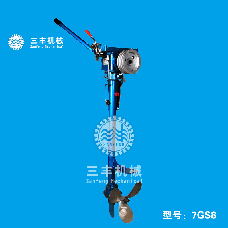 Sanfengshan one-piece water-cooled four-stroke 4-36 horsepower diesel outboard iron wooden boat stainless steel propeller wall-mounted air conditioner