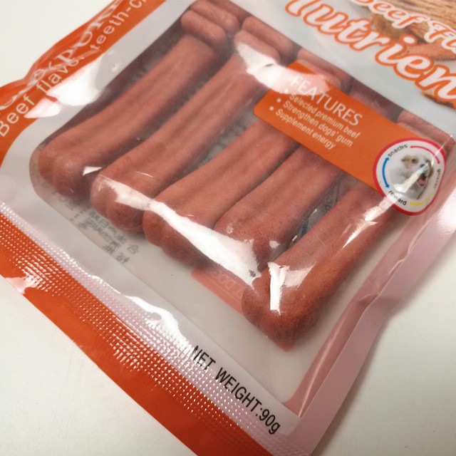 Ou Guo Pet Thịt bò Hương vị Sạch Răng Chó con Chó Molar Stick Pet Snack Tee 90g Teddy thức ăn hạt cho chó