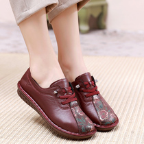 Old Beijing cloth shoes womens new bottom non-slip elderly shoes middle-aged and elderly mother shoes old lady grandma flat shoes summer and autumn