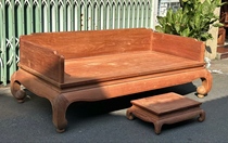 Semi-finished Vietnamese mahogany furniture Myanmar Laos rosewood Arhat bed 200 100 seat board single board thickness 1 2 tenon