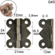 G40 [30] 24*21 мм зеленый древний цвет 180 градусов