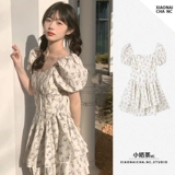 2024 Новая нежная девочка пузырьковая рукав Pure Holid