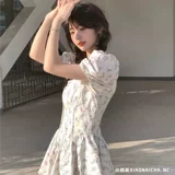 2024 Новая нежная девочка пузырьковая рукав Pure Holid