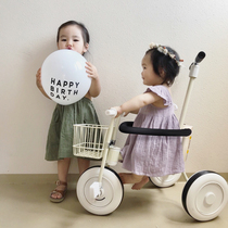 MUJI childrens tricycle bicycle Baby car 1-3-5 years old baby stroller Child car moped bicycle
