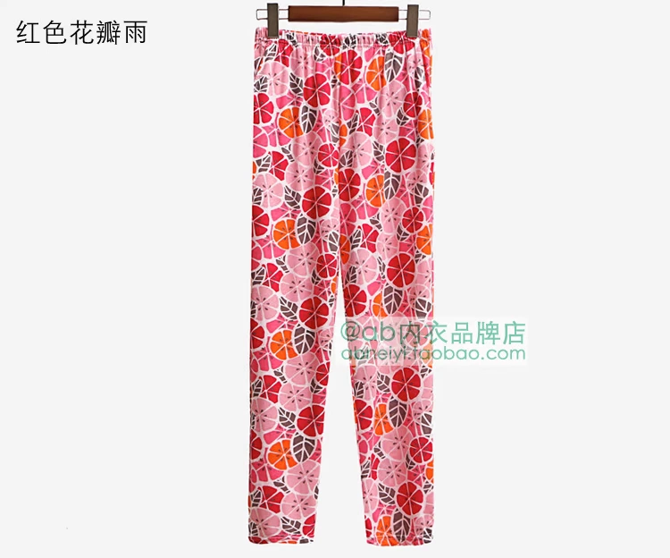 AB đồ lót mùa hè đích thực quần nhà phụ nữ cotton mỏng in lỏng kích thước lớn thường xuyên của phụ nữ quần ngủ điều hòa quần