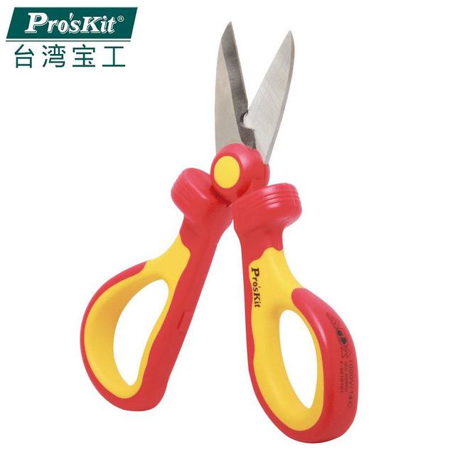 .Taiwan Baogong SR-V3361000V ທົນທານຕໍ່ແຮງດັນສູງ insulated electrician's wire cutting scissors electrician's pliers 160mm