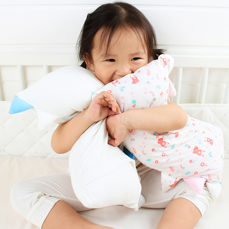 Baby bamboo fiber soothes baby sleeping baby multifunctional sleeping cuddle children's toy breathable newborn pillow
