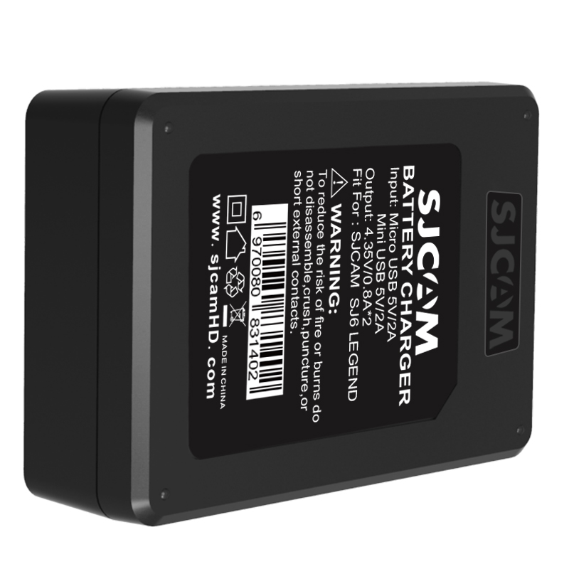 SJCAM SJ6 LEGEND pin gốc sạc đôi sạc máy ảnh thể thao máy ảnh phụ kiện chó núi