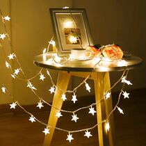 LED colored lights Star String Lights Lights outdoor waterproof holiday wedding Christmas lights starry light string photo wall