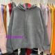 Autumn and Winter Style Hooded Pullover Sweater with Sleeve Patchwork Design and Solid Color Plain Hooded Blend Knit Top
