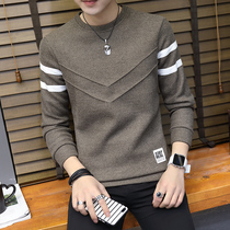  Mens long-sleeved t-shirt 2021 spring new Korean version of the trend loose tide brand sweater handsome all-match casual top