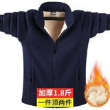 Бархатная демисезонная утепленная куртка, толстовка, свободный крой, большой размер