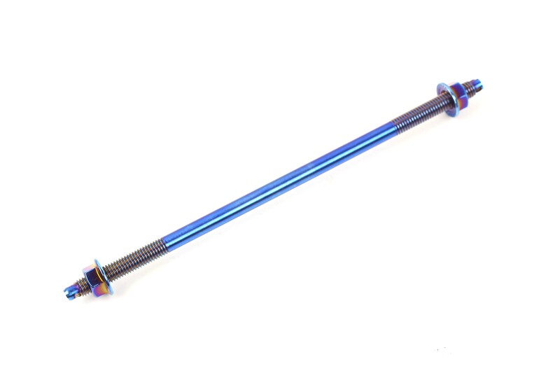 Stainless steel shaft front shaft M10/12mm lengthened color titanium calf burned titanium tortoise Fuxi Hussars BWS modification