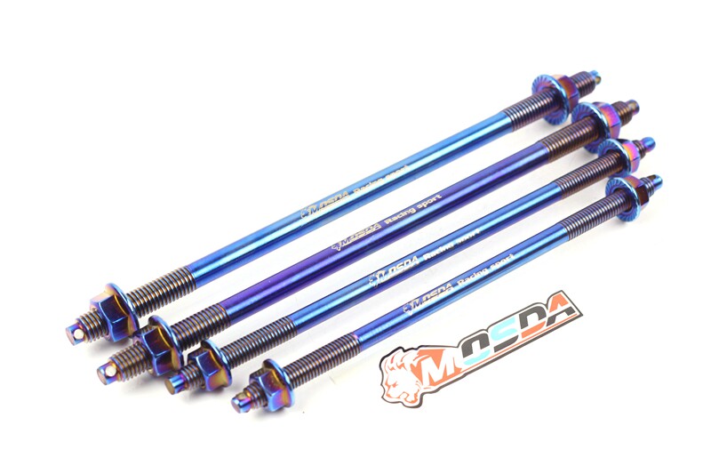 Stainless steel shaft front shaft M10/12mm lengthened color titanium calf burned titanium tortoise Fuxi Hussars BWS modification