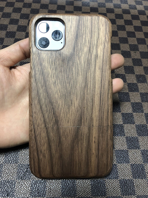 All Solid Wood Mobile Phone Case Suitable for Apple 11/Iphone 11Pro Pure Bamboo Laser Engraving All-Inclusive Protective Cover