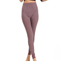 Cotton autumn pants womens Stretch Slim waist knee pants thin underpants without velvet single layer solid color warm pants