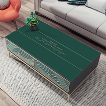 Nordic leather table mat tablecloth waterproof and oil-proof wash-in light luxury leather table mat Coffee table mat household tasteless thick