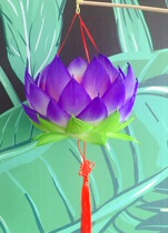 Spring Festival Lantern Festival Flower Lantern Traditional hand-held lotus lamp Finished product