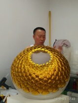 Gold leaf Seoul Lotus Lamp Prayer Wish Lamp Home Lamp Shade Handmade A-5