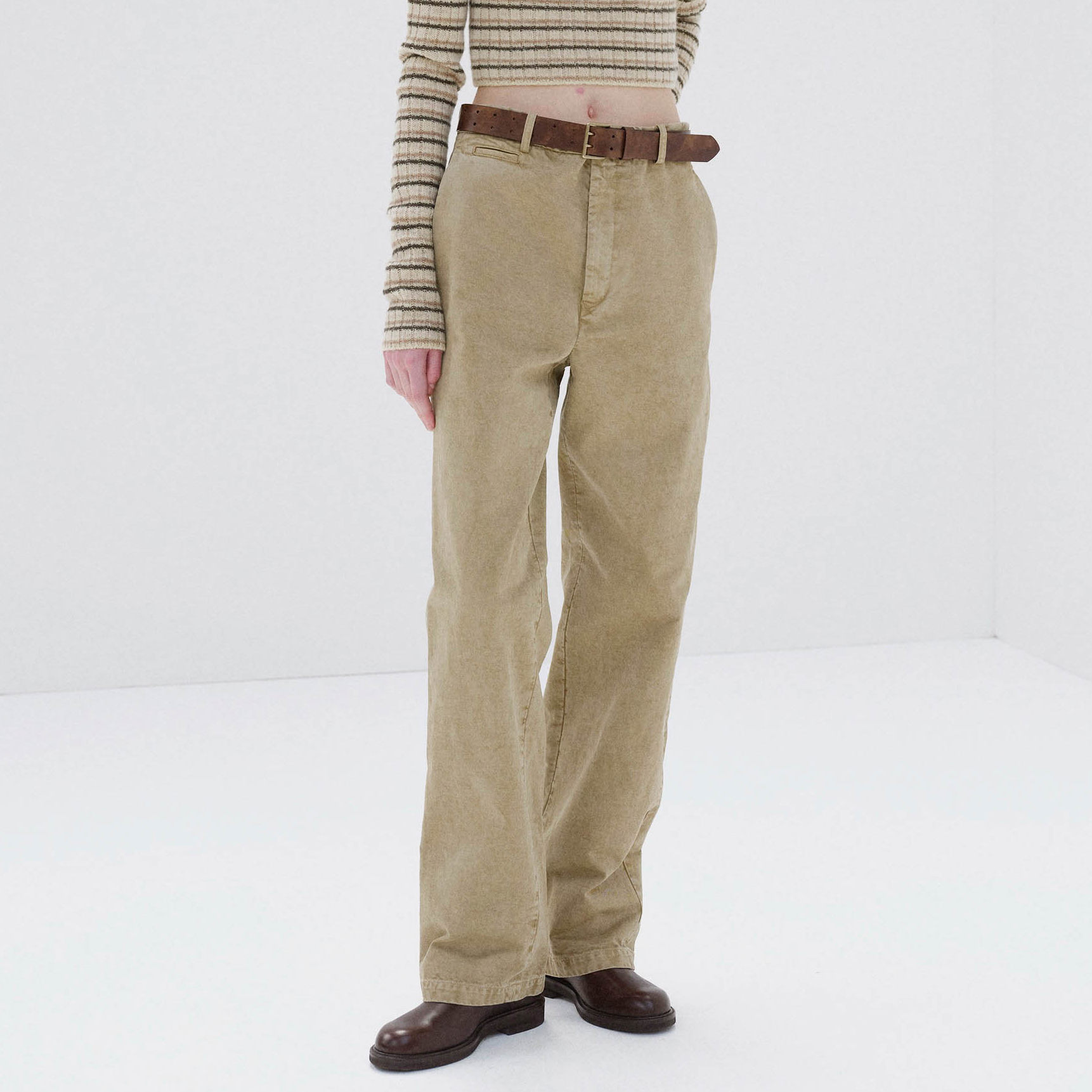 日本买手代购auralee 25AW PRODUCT DYED FINX CHINO NARROW 裤