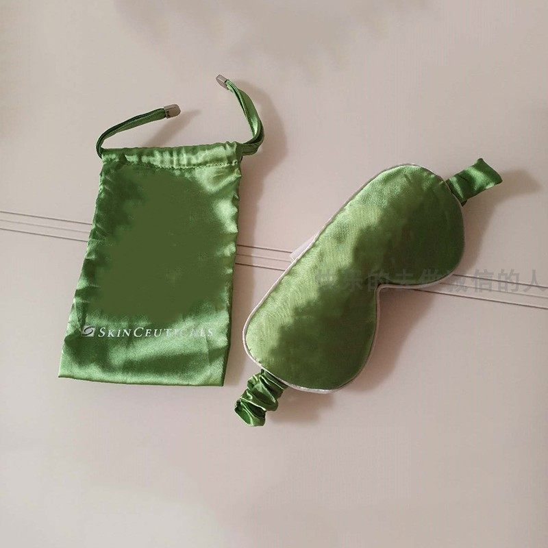 Spot emulation Silk blindfold Sleep Breathable Shading for Eye Fatigue Earplugs Aviation Lunch Break Support Custom LOGO