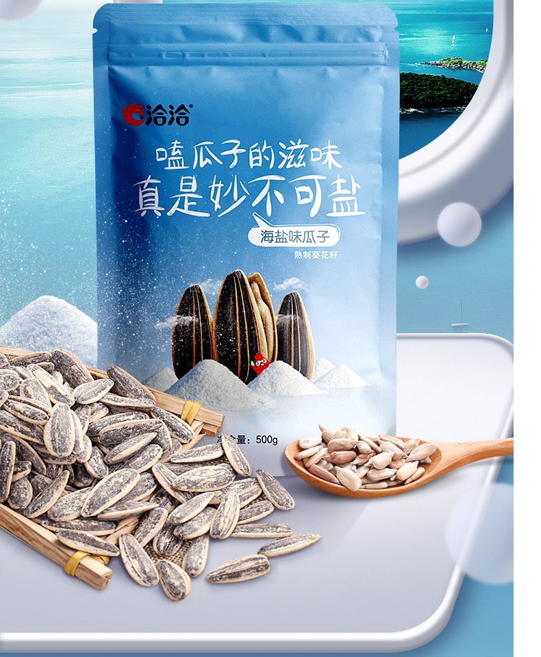 【洽洽】瓜子海盐味500g