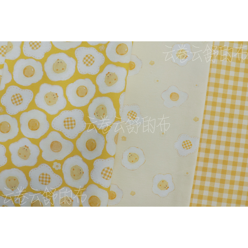 Poached Egg Pattern, 100% Cotton 8-Ounce Canvas Fabric, Free Shipping for Non-Remote Areas for 58 Yuan Poached Egg Pattern, 100% Cotton 8-Ounce Canvas Fabric, Free Shipping for Non-Remote Areas for 58 Yuan