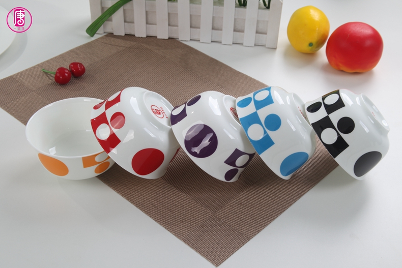 Yipin Tang Jiayong eat rice bowl ipads porcelain rice bowls Korean tableware ceramics 4.5 inch admiralty bowl of porridge move