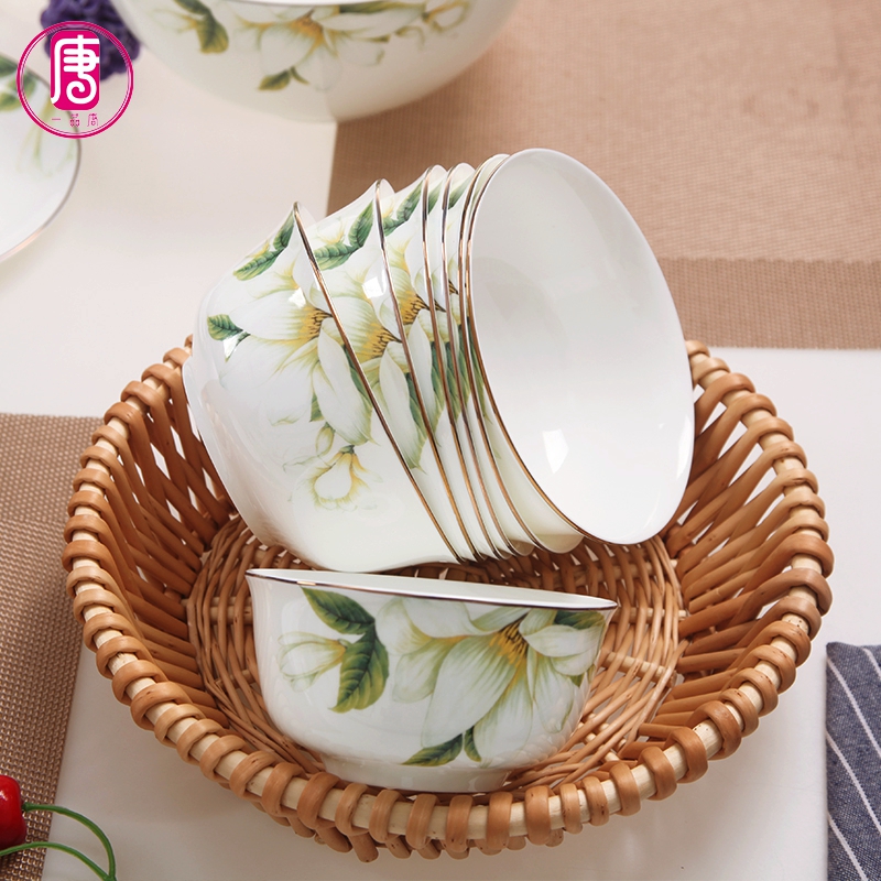 Yipin Tang Jiayong 4.5 inch ceramic bowl Chinese ipads porcelain tableware up phnom penh move eat rice bowl 6 inch noodles in soup bowl