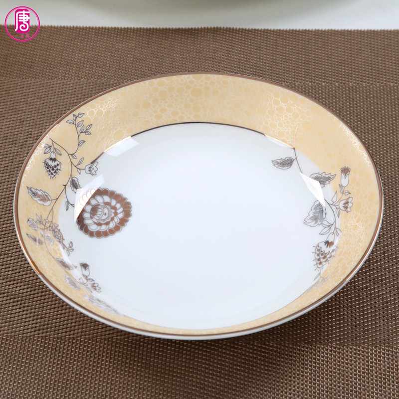The Home plate ipads porcelain ceramic deep dish dish dish European dishes move FanPan up phnom penh 7.5 inch soup plate tableware