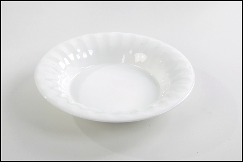 Swallow Tang Jiayong dishes dish ipads porcelain soup plate continental plate ceramic deep dish hotel tableware pure white plate