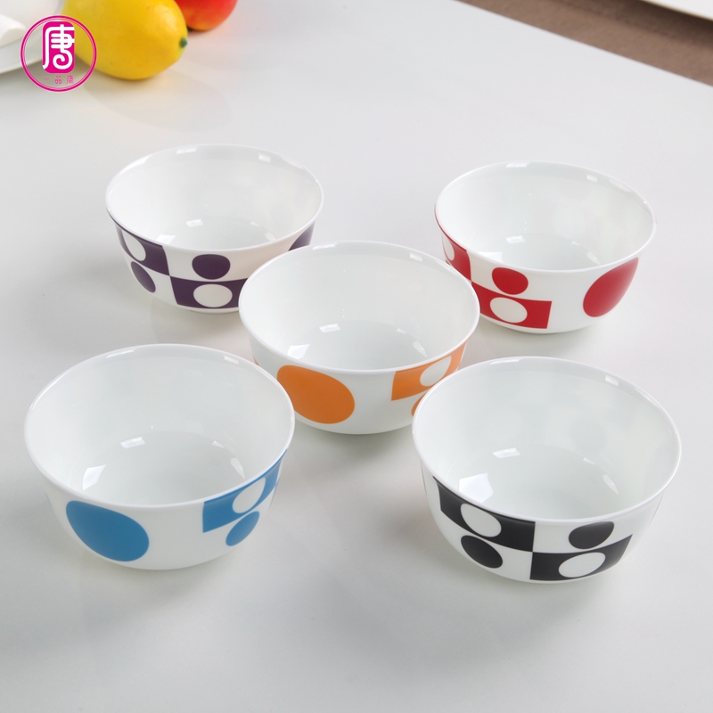 Yipin Tang Jiayong eat rice bowl ipads porcelain rice bowls Korean tableware ceramics 4.5 inch admiralty bowl of porridge move