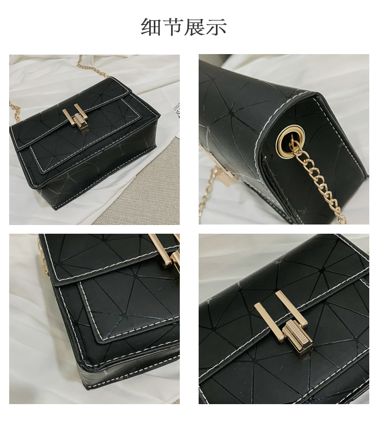 Summer Small Bag For Women  All-matching Shoulder Bag Oblique Bag Chic Laser Stitching Small Square Bag display picture 44