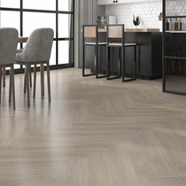 Nordic gray reinforced composite herringboard wooden floor household environmental protection waterproof floor heating factory direct sales