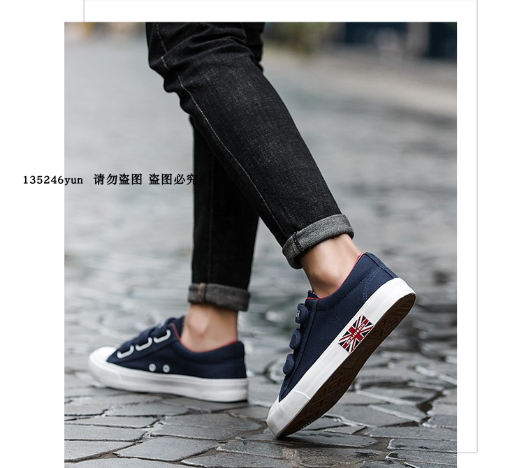 Mùa xuân trong cậu bé lớn Velcro giày vải nam và giày nữ 10 đôi giày thể thao màu trắng 11 học sinh 12 đôi giày 13 thoáng khí 15 tuổi giày tập gym nam