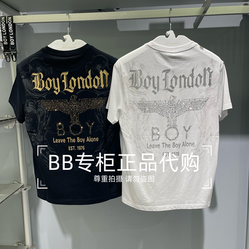 Boylondon 26 Summer Men's Rhinestone Eagle Short Sleeve T-Shirt B262N0104901/B262N0104902 Boylondon 26 Summer Men's Rhinestone Eagle Short Sleeve T-Shirt B262N0104901/B262N0104902
