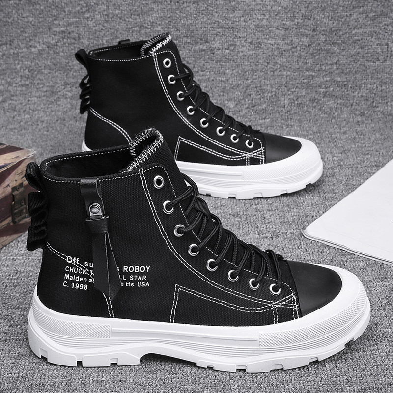 Winter 2022 new Korean version trendy high-top men's shoes all-match casual Martin boots sports youth autumn and winter trendy shoes