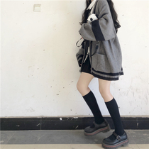  Autumn sweater womens 2021 new outer wear Korean college style loose autumn clothes lazy style sweater top spring and autumn