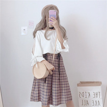 Autumn dress 2021 new suit female autumn Korean version of small college style student skirt fashion two-piece summer