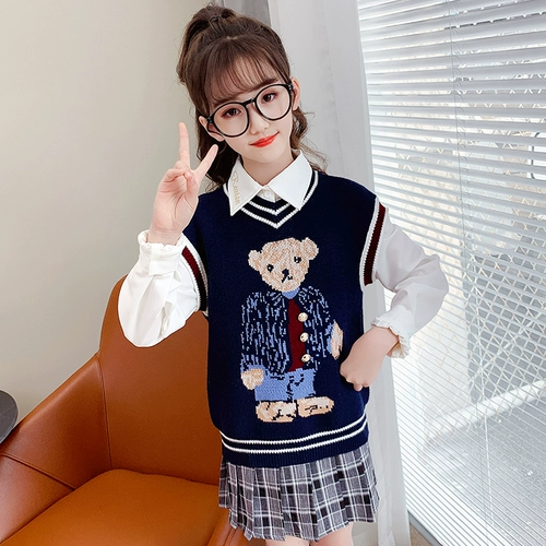 Демисезонный свитер, приятное телу детское утепленное термобелье, 2021 года, в западном стиле, подходит для подростков, 12 лет