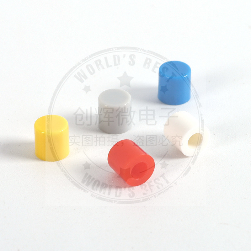 A56 light switch key cap inner diameter size 3 1 3 2 3 45 round 6*6 round head switch red, blue and green