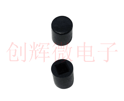 A100 button cap with light touch switch series 6 * 6 * 7 3DIP straight insert square handle SMD sticker five-to-switch