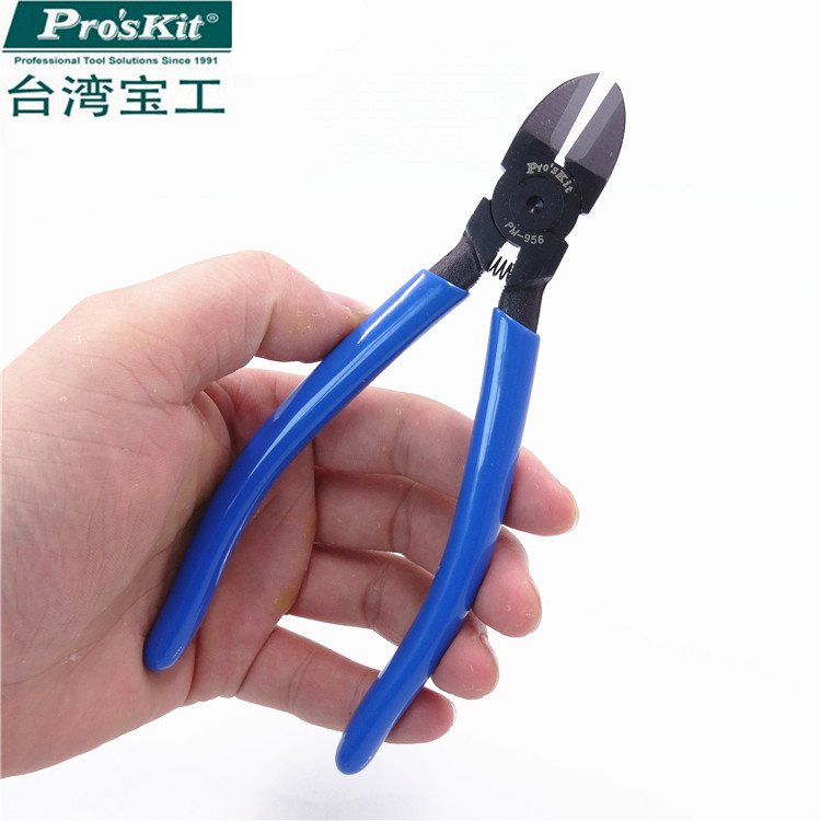 Taiwan Baogong PM-956 imported original 6-inch tungsten steel strong oblique pliers water mouth pliers oblique pliers to cut steel wire