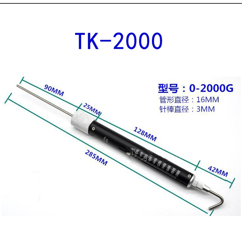 Lò xo lực kế TK-2000 máy đo lực căng hình ống máy đo lực thử nghiệm đôi khắc thang đo sức căng lực đẩy máy đo áp suất