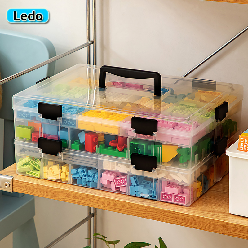 Lego Storage Box for Small Building Blocks, Assembly and Sorting Container, Parts Classification and Sorting Box, Toolbox