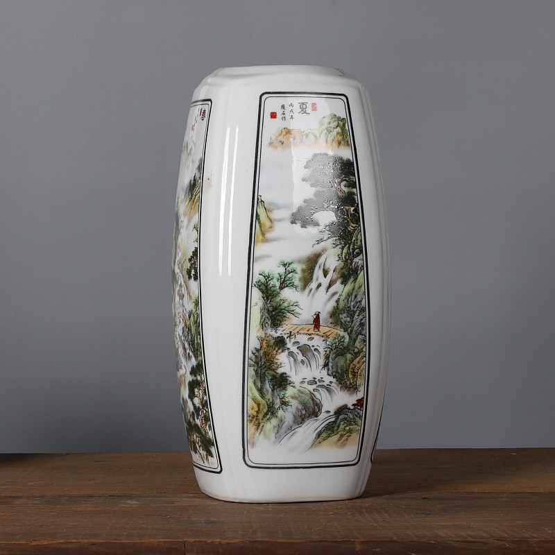 Jingdezhen ceramics creative spring, summer, autumn and winter vases, I and contracted sitting room home furnishing articles