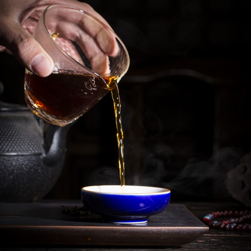 Jingdezhen ceramic sample tea cup tea hand - made the fishing qiao geng read master cup ji blue manual kung fu tea cups