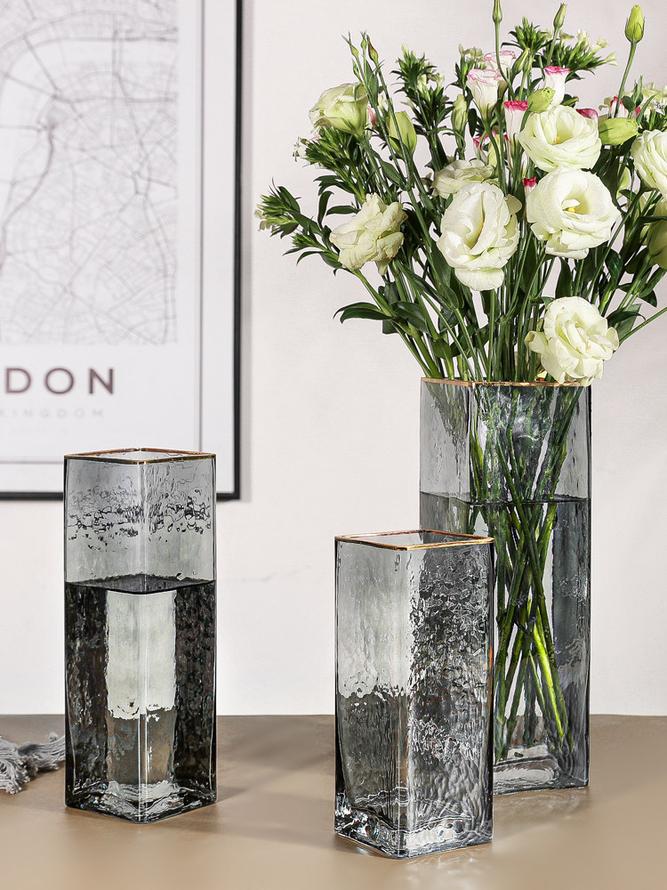 Nordic Light Extravagant Creative transparent glass vase Jane approbation vase Rose Lily Parlour Living-room Hem Vase Flower-Taobao