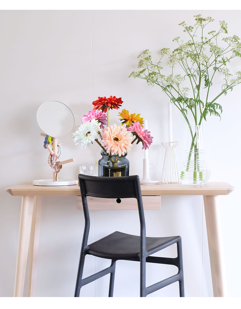 Mô phỏng Gerbera Daisy Single Sun Flower Trang trí nội thất Phòng khách Bàn ăn Trang trí Hoa nhân tạo Trang trí hoa Trang trí hoa - Trang trí nội thất vật dụng dcor phòng ngủ